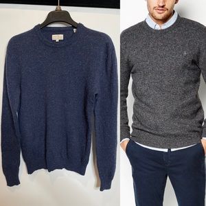 Jack Wills Men Xs Navy Blue Merino Wool 